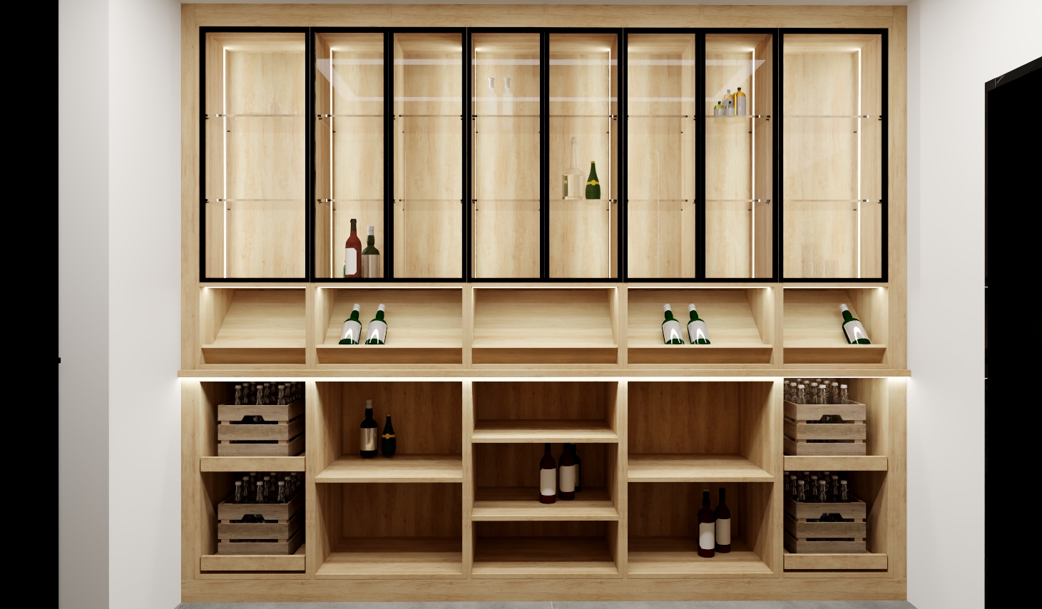 Custom Home Bar Cabinet by a Carpenter
