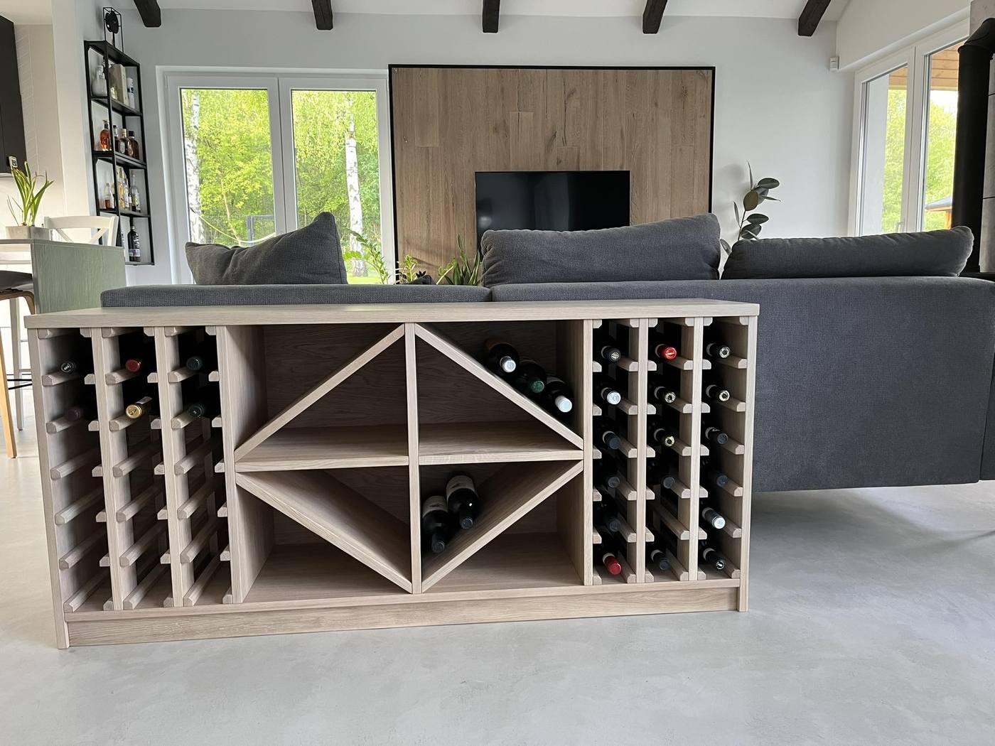 drewniane regały na wino na zamówienie Gdańsk