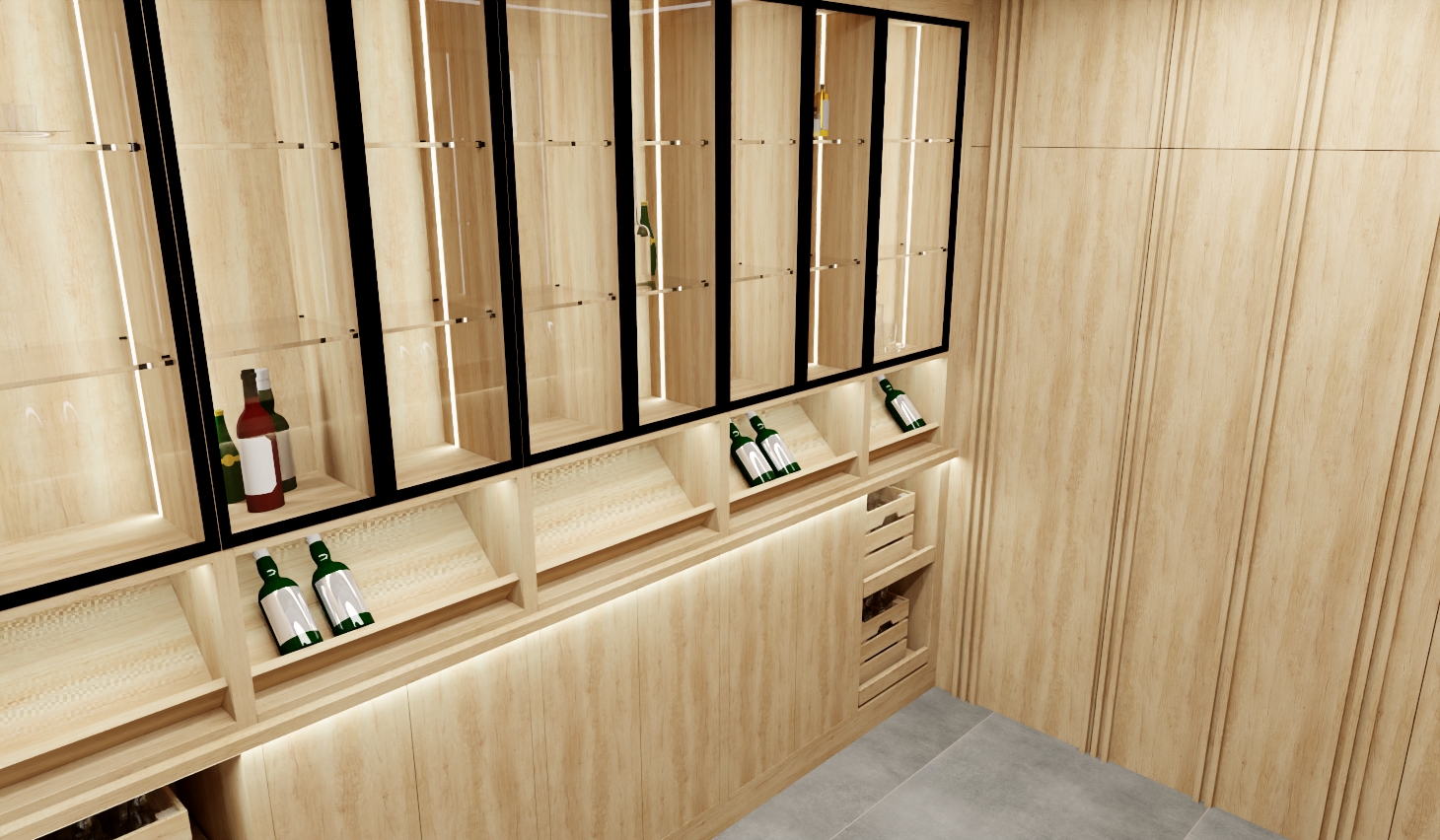 Custom Home Bar Cabinets