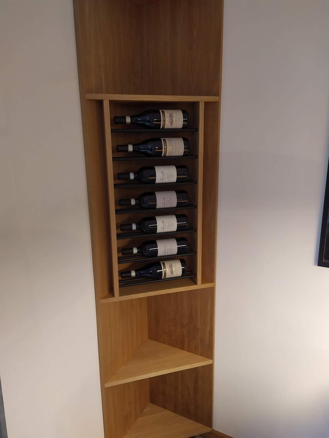 regał na wino z litego drewna na zamówienie Wrocław