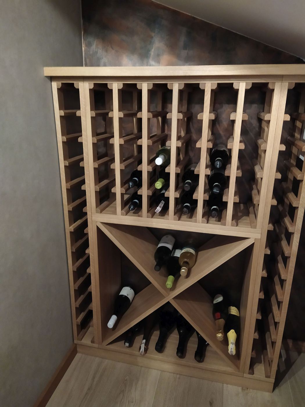 regał na wino z drewna na wymiar Gdynia