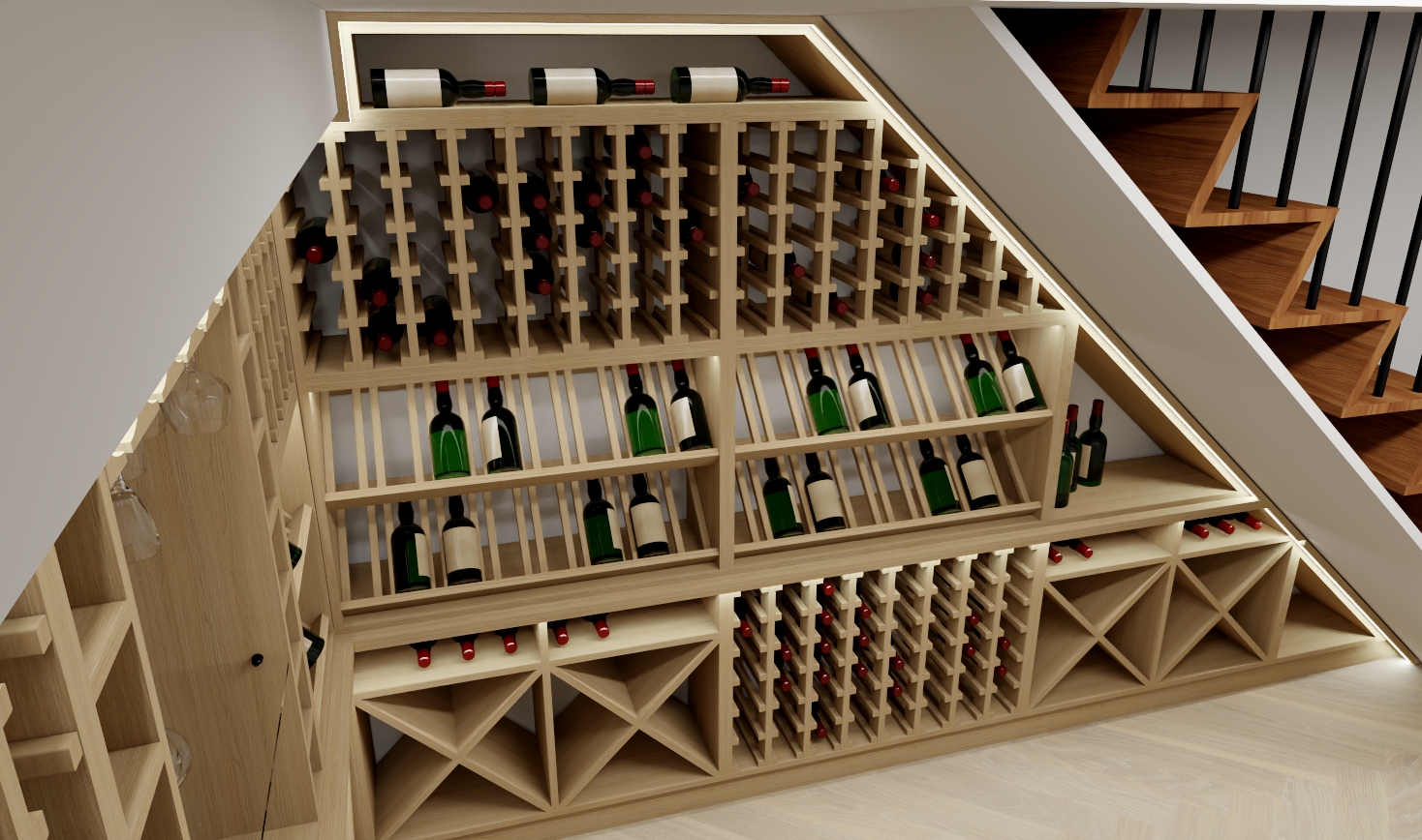 Wine Cellars Under the Stairs