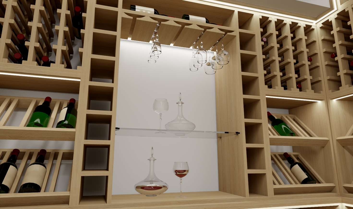 Custom Under-Stair Wine Cellars