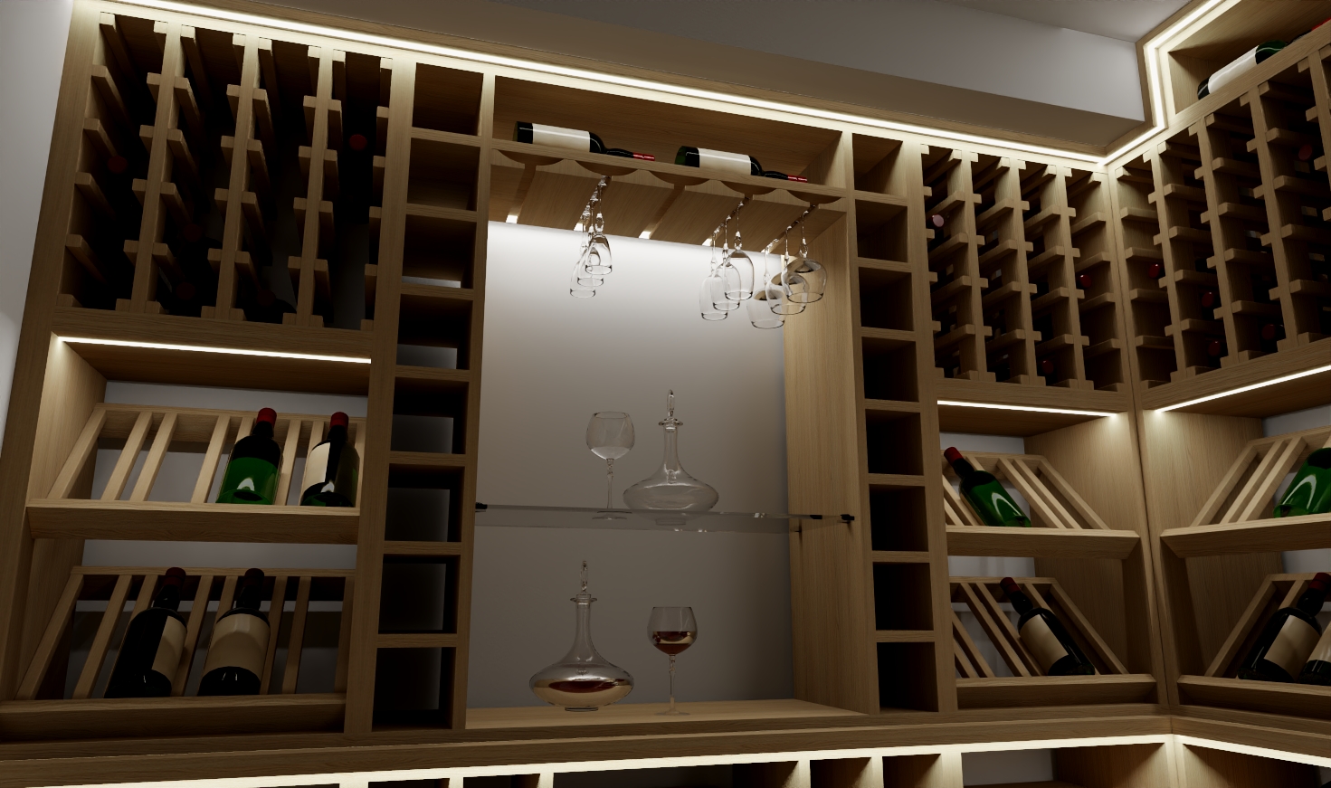 Wine Storage Solutions Under the Stairs