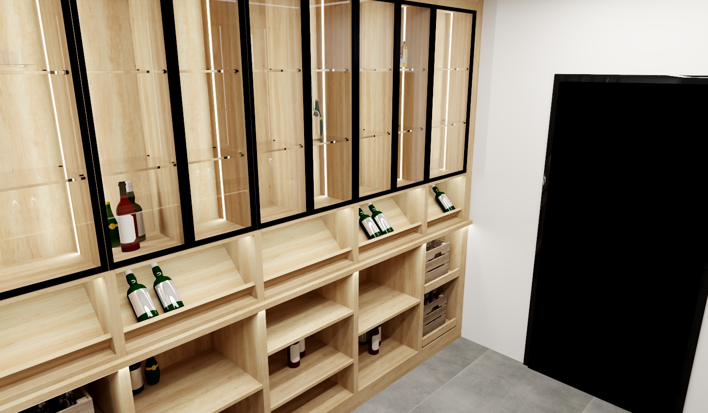 Wooden Home Bar Cabinet